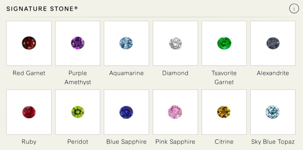 A collection of Jean Dousset's unique signature stones.